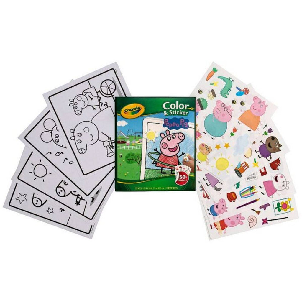 CRAYOLA COLOUR & STICKER PEPPA PIG