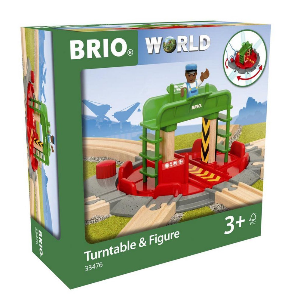 BRIO TRACKS TURNTABLE & FIGURE SET