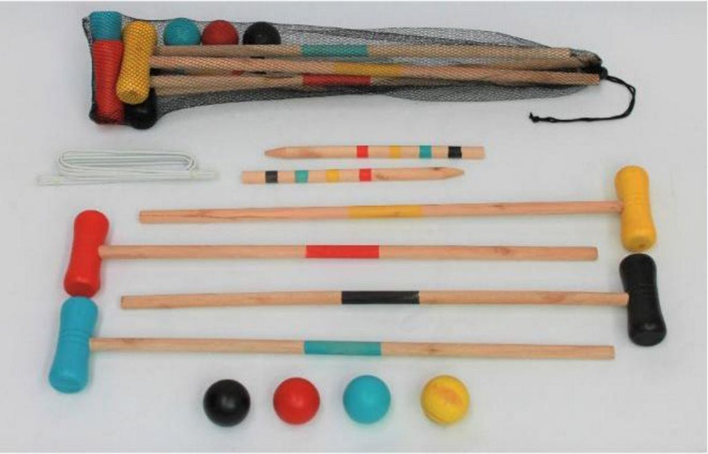 COMPLETE WOODEN CROQUET SET