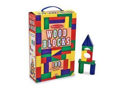 MELISSA & DOUG 100 WOOD BLOCK SET