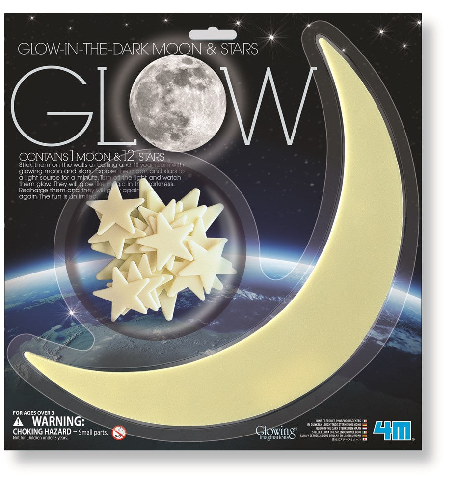 4M MOON & STARS GLOW IN THE DARK