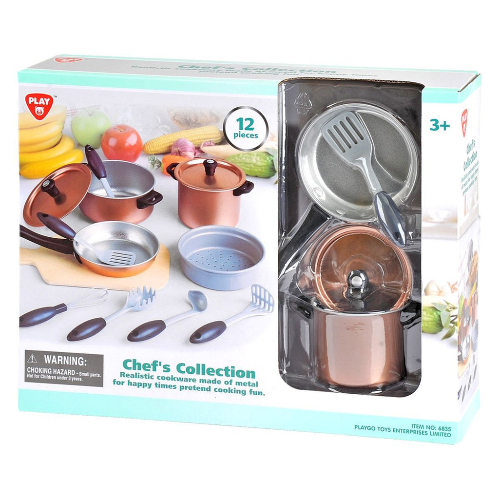 PLAYGO TOYS ENT. LTD. CHEFS COLLECTION METAL 12PC