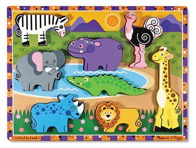 MELISSA & DOUG SAFARI CHUNKY PUZZLE