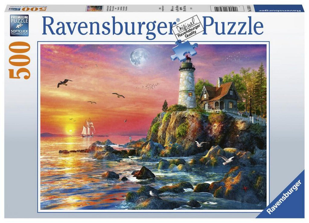 RAVENSBURGER LIGHTHOUSE AT SUNSET 500PC