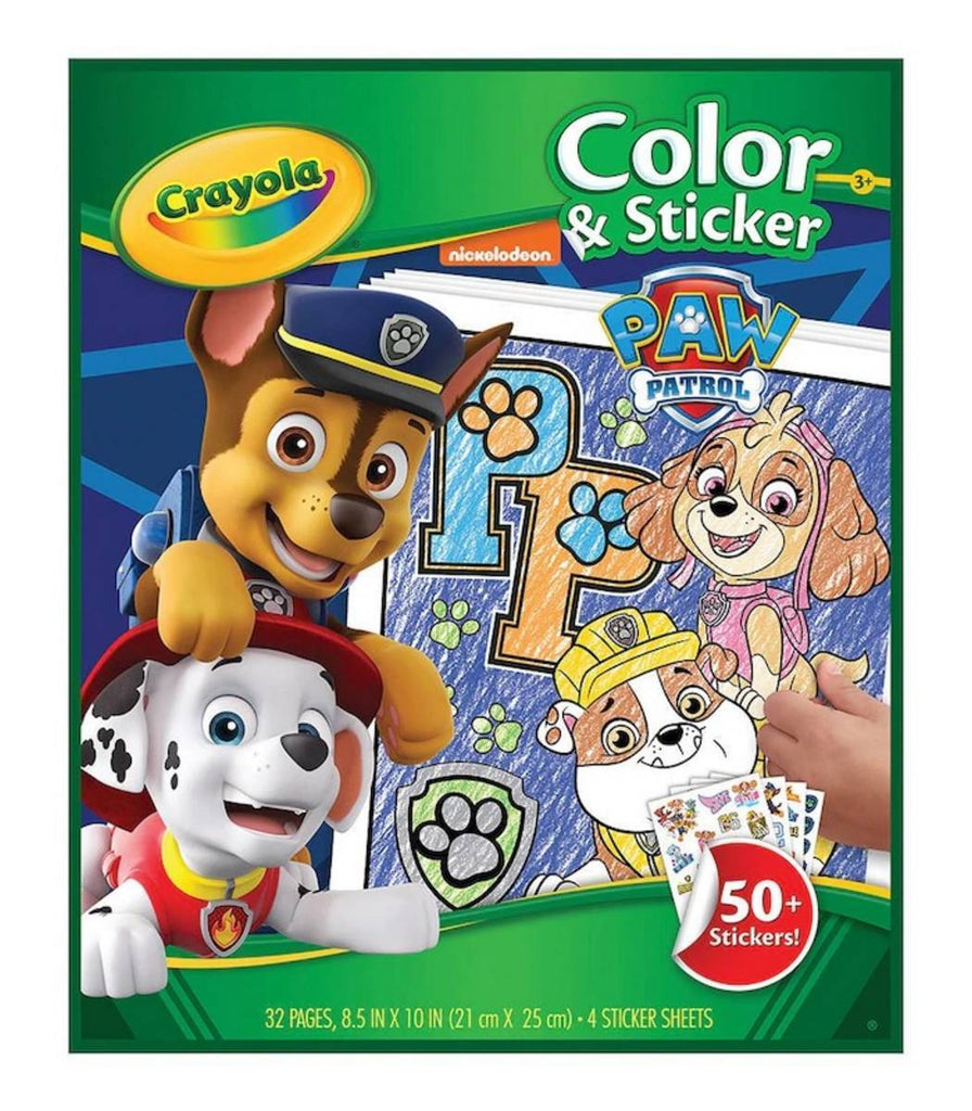 CRAYOLA COLOUR & STICKER PAW PATROL