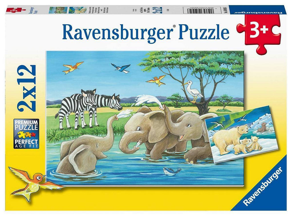 RAVENSBURGER BABY SAFARI ANIMAL 2 X 12PC