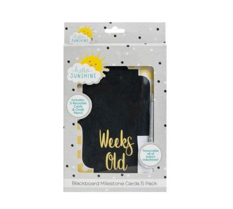 HELLO SUNSHINE CHALKBOARD MSTONE CARDS 5