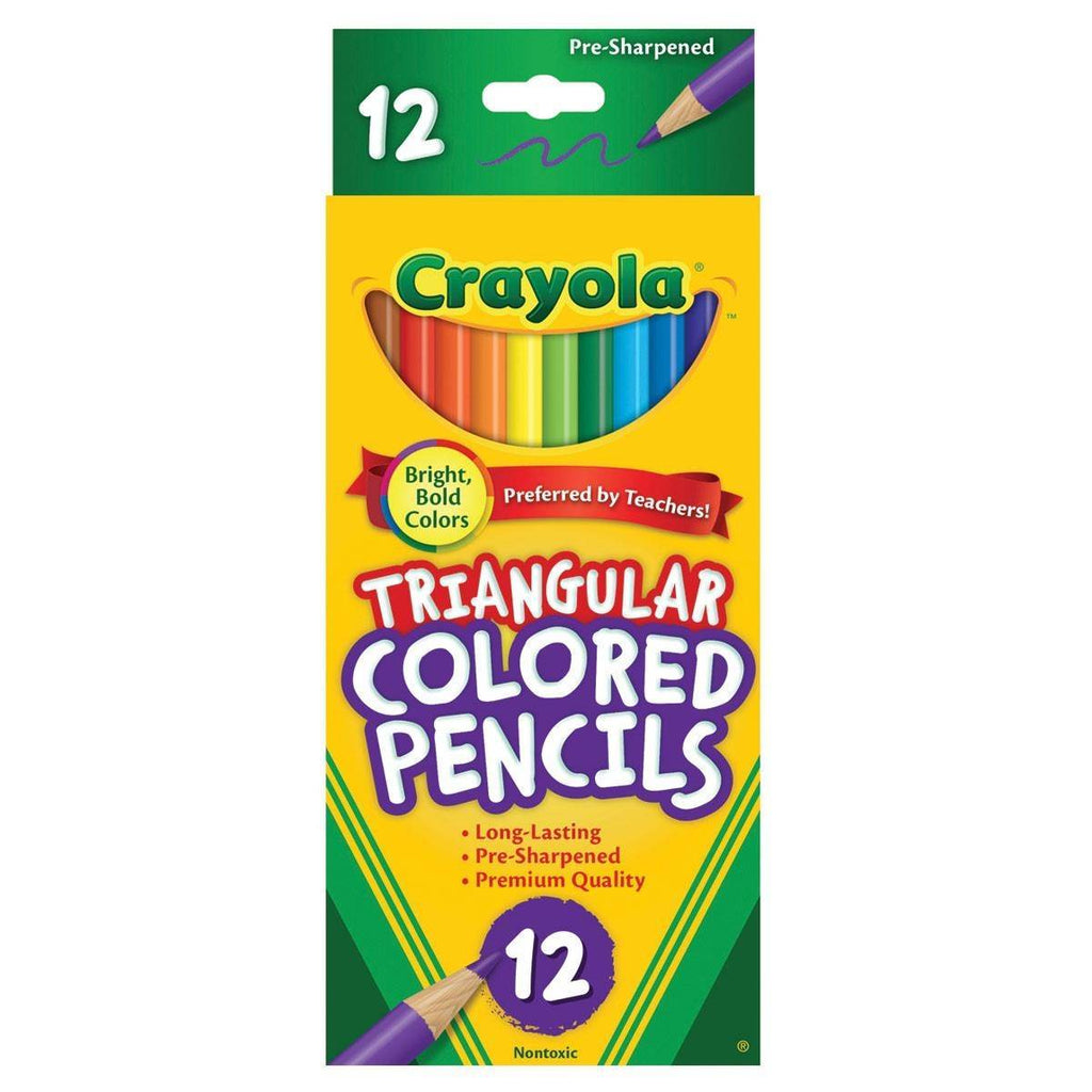 CRAYOLA 12CT TRIANGULAR PENCILS