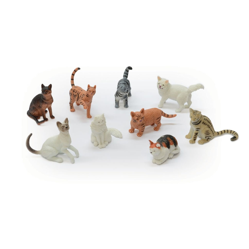 T64265 CAT WORLD 9PC FIG