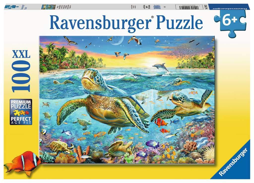 RAVENSBURGER SWIM WITH SEA TURTLE 100PC