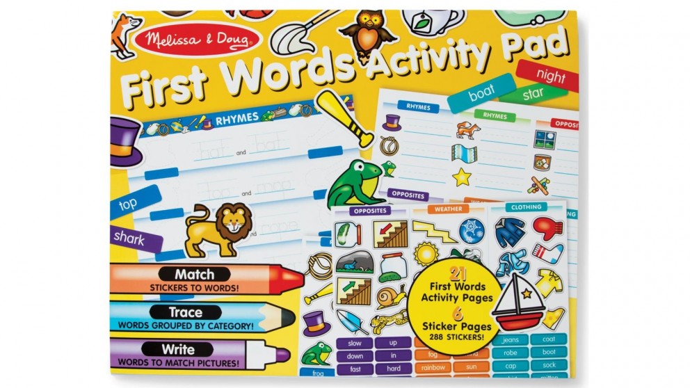 M&D FIRST WORDS ACTIVITY PAD